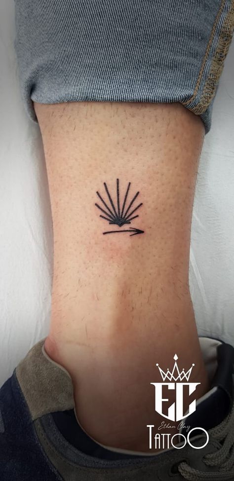 (3) Facebook El Camino Tattoo, Camino Tattoos, Camino Tattoo, Bracelet Tattoos, Tattoo Bracelet, Fine Line, Get A Tattoo, Small Tattoos, Tatting