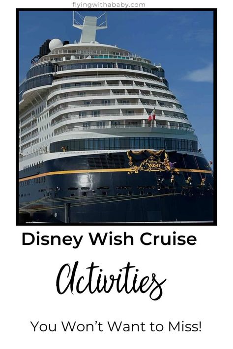 Welcome to the Disney Wish Cruise, where magic is all around. This isn't just any cruise; it's filled with special experiences. We'll guide you through some of the best activities on board so you won't miss out. We've included a checklist to mark your must-do activities and find them easily using the Navigator App. Some activities need to be booked in advance Disney Wish Cruise, Cruise Activities, Disney Cruise Vacation, Disney Wish, Disney Kids, Travel Planning, Cruise Vacation, Disney Cruise, Travel Hacks