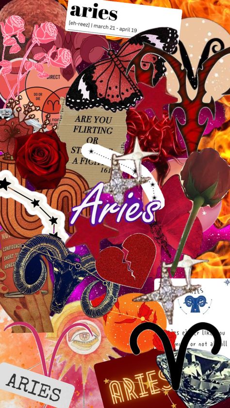 Aries collage! Comment ur zodiac sign! #aries Aries Phone Wallpaper, Aries Collage, Aries Wallpaper, Zodiac Sign Aries, Creative Photoshoot, Creative Photoshoot Ideas, Aries Zodiac, Phone Background, Phone Backgrounds