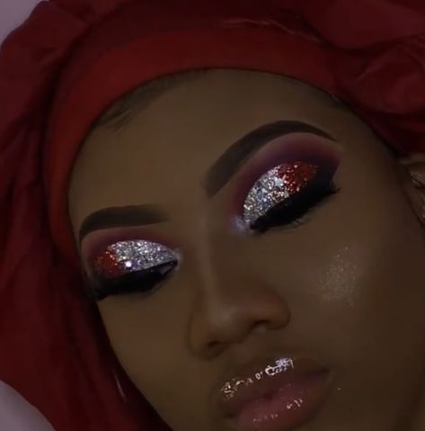 Sliver Makeup, Black And Red Makeup, Sweet 16 Makeup, Winter Makeup Looks, Burgundy Makeup Look, Red Makeup Looks, Burgundy Makeup, Flawless Face Makeup, Birthday Makeup Looks