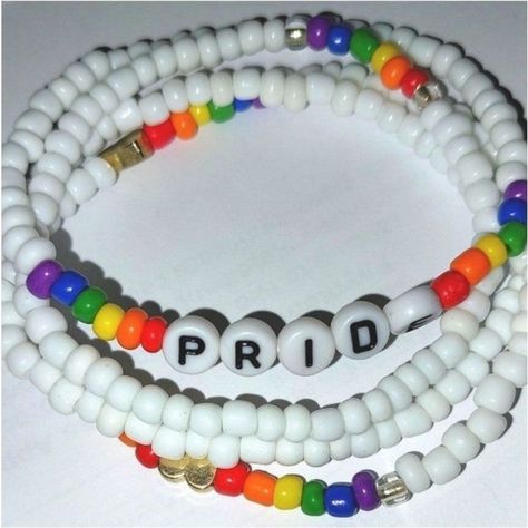 Super Cute Pride Rainbow Beaded Bracelets Pride Rainbow, Rainbow Beads, Hand Crafted Jewelry, Rainbow Pride, Crafted Jewelry, Bracelet Making, Handcrafted Jewelry, Jewelry Crafts, Hand Crafted