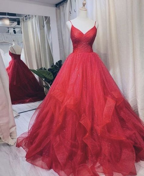 Backless Formal Dresses, Burgundy Evening Dress, Tulle Long Prom Dress, Red Ball Gown, Long Prom Gowns, Burgundy Prom Dress, Red Ball, Red Prom, Gown Prom