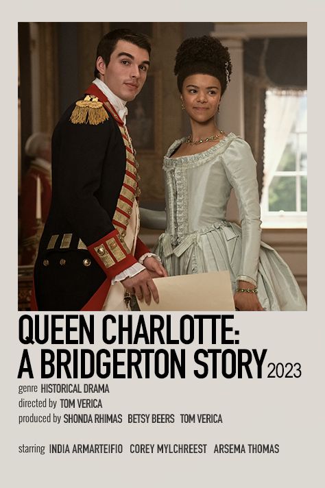 Queen Charlotte Movie Poster, Queen Charlotte Bridgerton Poster, Bridgeton Poster, Bridgerton Movie Poster, Queen Charlotte Poster, Bridgerton Polaroid Poster, Movie Posters 2023, Bridgerton Poster, Minimalistic Polaroid Poster