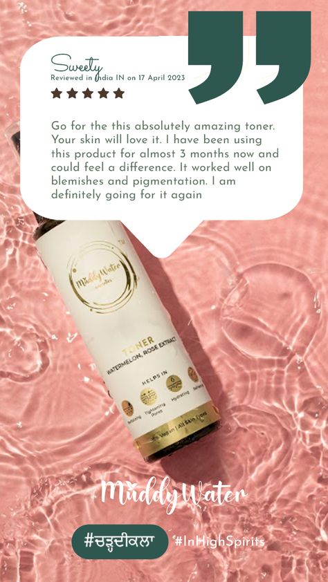 🙌 Thanks for leaving us such a wonderful review. Our greatest asset is our customers, We really appreciate you taking the time to share your experience with us. Check out our website: www.muddywater.in #happyclients #testimonial #skincare #skinroutine #dryskin #4easysteps #hyaluronicacid #muddywatercosmetics #muddywatercares #skincareproducts #beautyscience #Inhighspirits #selflovematters #inhighspirits #charhdikala Testimonial Ads Ad Campaigns, Product Testimonial Design, Review Creative Ads, Testimonial Creative Ads, Customer Review Post, Skincare Testimonial, Customer Testimonial Design, Skincare Creative Ads, Testimonial Ads