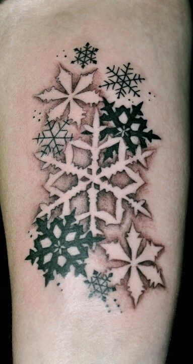 http://tattoomagz.com/snowflake-tattoo/black-and-white-snowflake-tattoo/ White Snowflake Tattoo, Snowflake Tattoo, Snow Tattoo, Snow Flake Tattoo, All Black Tattoos, Christmas Tattoo, Small Owl, Theme Tattoo, 1 Tattoo