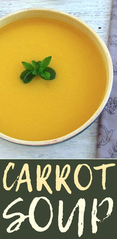 Want to prepare a light dinner recipe? The traditional carrot soup is always a good choice, light, nutritious, ideal for the whole family. Bon appetit!!! #recipe #soup #carrot Carrot Soup Recipes Healthy, Soup Carrot, Dinner Soup Recipes, Carrot Soup Recipes, Light Dinner Recipes, Recipe Soup, Recipe For Dinner, Fall Soup Recipes, Carrot Soup