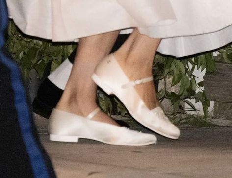 Mary Janes Wedding Dress, Bridal Mary Janes, Margaret Qualley Wedding, Wedding Mary Janes, Mary Jane Wedding Shoes, Chanel Wedding Shoes, Chanel Wedding, Marry Jane, Vanilla Macarons