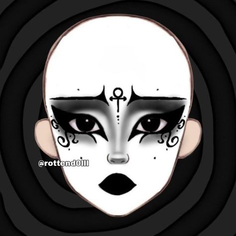 Goth Makeup Looks Trad, Sims 4 Goth Eyeliner, Goth Makeup Traditional, Metalcore Makeup, Goth Instagram Bios, Goth Makeup Halloween, Goth Makeup Ideas Drawing, Makeup Ideas Goth, Trad Goth Makeup Template