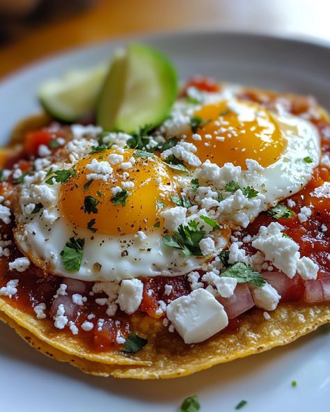 Estos huevos rancheros son un verdadero abrazo de sabor que te transporta a México con cada bocado. ¡No podrás resistirte!""  Ingredientes: - 4 huevos - 2 tortillas de maíz - Salsa ranchera (homemade o comprada)  Para más ingredientes y detalles, visita el enlace en el primer comentario [👇] [👇].  ¡Y listo! Disfruta de este delicioso desayuno que seguramente alegrará tu mañana.   #HuevosRancheros #DesayunoMexicano #RecetasTradicionales #CocinaMexicana #SaborMexicano Salsa Ranchera, Food Inspo, Ig Stories, Latin America, Central America, Food Ideas, Egg