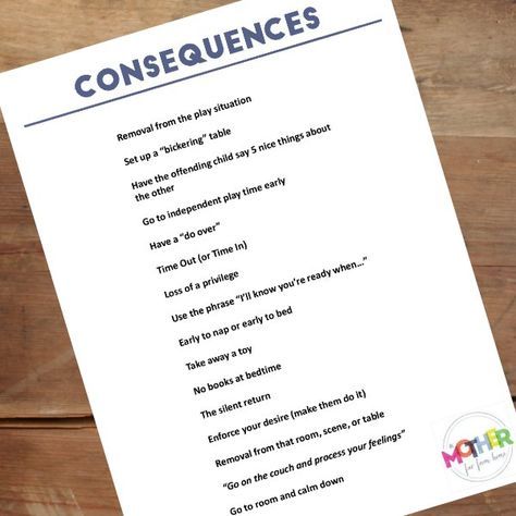 Consequences For Bad Behavior, Family Interventions, Kids House Rules, Mean Mom, Consequence Chart, Authoritative Parenting, Discipline Chart, Behavior Consequences, Boys Activities