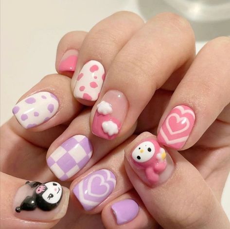 Grow Nails In A Week, Grow Long Nails Fast, Grow Nails Fast, Grow Long Nails, Grow Nails Faster, Tato Henna, Fake Nails Designs, Asian Nails, Hello Kitty Nails