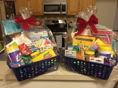 Back to school survival kits for my kids teachers' Back To School Hamper, School Survival Kits, Hamper Gift, Survival Kits, School Survival, Survival Kit, Gift Hampers, Teaching Ideas, Diy And Crafts