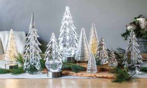 Evergreen Trees | Glass Holiday Trees | Simon Pearce Twinkle String Lights, Simon Pearce, Engraving Fonts, White Led Lights, Glass Vessel, Handmade Design, Autumn Home, Rechargeable Battery, Led Lighting