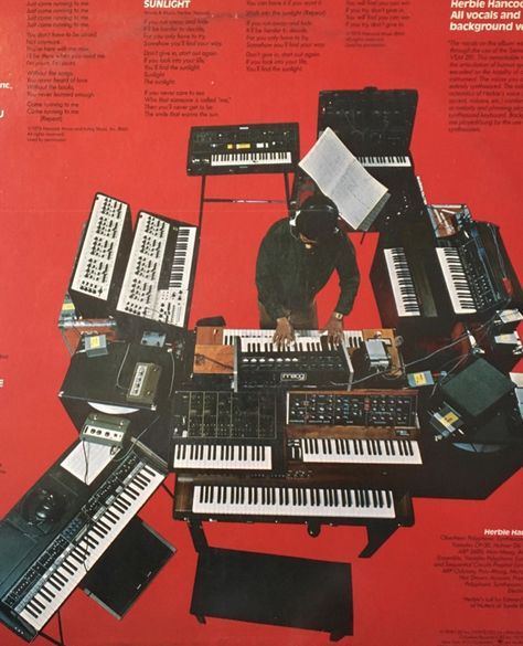 Hardware And Software, Herbie Hancock, Music Studio Room, Music Tech, Music Images, Music Aesthetic, Music Studio, Album Art, Electronic Music