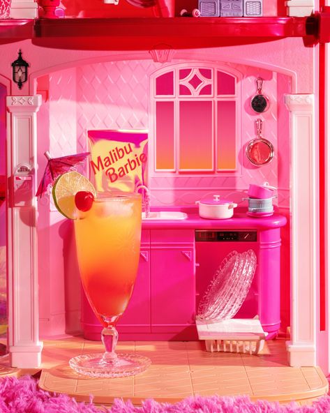 Barbie Dreamhouse Bar — Gerard + Belevender Barbie Bar, The New Barbie Movie, Old Barbie, Barbie Bedroom, Barbie Dreamhouse, Cocktail Photography, New Barbie, Barbie Movie, Malibu Barbie