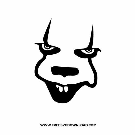 Pennywise Svg, Halloween Svg Free, Halloween Downloads, Halloween Svg Files, Printable Background, Jason Mask, Jack O Lantern Faces, Ghost Svg, Bike Stickers