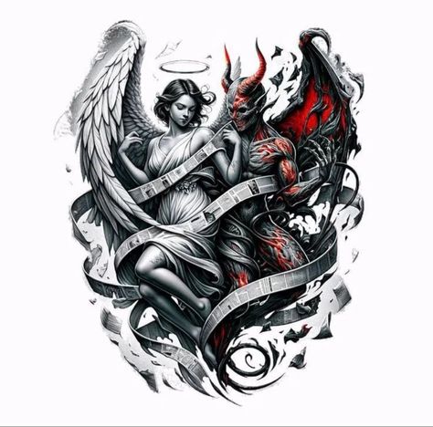 Angel Demon Tattoo, Wing Tattoo Men, Atlas Tattoo, Wrist Tattoo Ideas, Black Tattoo Cover Up, Animal Tattoo Ideas, Samurai Tattoo Design, Ancient Tattoo, Gangsta Tattoos