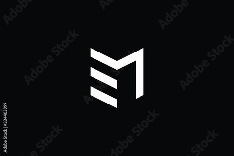 Stock Image: Logo design of M ME EM in vector for construction, home, real estate, building, property. Minimal awesome trendy professional logo design template on black background. Real Estate Building, Ems Logo, Home Real Estate, Construction Logo Design, Building Logo, Image Logo, Logo Real, Construction Home, Minimal Logo Design