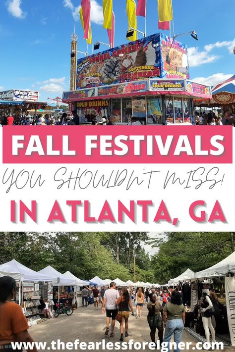 Food stall at the Georgia State Fair // Rows of vendor tents with people walking in the middle Atlanta Vacation, Things To Do In Atlanta, Atlanta Travel, Visit Atlanta, Georgia Vacation, Fall Festivals, Usa Cities, Spring Trip, Fall Travel