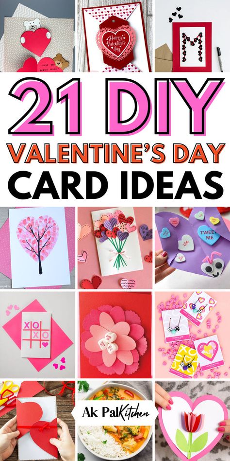 Discover creative DIY Valentines Day card ideas to express your love! Dive into our easy card crafts, from romantic cards for that special someone to funny and quirky designs, we have something for everyone. Explore handmade love cards, elegant watercolor techniques, and 3D pop-up surprises. Get inspired with our printable Valentine’s cards, ideal for last-minute creations. Whether it’s for him, her, or friends, our DIY Valentine’s card ideas will make your Valentine’s message truly memorable. Diy Valentine's Cards For Friends, 3d Valentine Cards, Handmade Love Cards, Diy Valentines Day Card, Valentines Day Card Ideas, Diy Valentine's Gifts For Kids, Pop Up Valentine Cards, Friend Valentine Card, Valentines Day Cards Diy