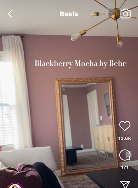 Blackberry Mocha Behr Paint, Dream Spa, Aesthetic Office, Dreams Spa, Behr Paint, Dream House Interior, Paint Colors For Home, Guest Bathroom, Blackberry