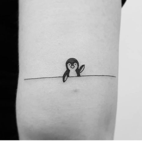 Cute Sister Tattoos, Tattoo Machine Tattoo, Tattoo Ideas Unique, Penguin Tattoo, One Line Tattoo, Airplane Tattoos, Tattoo Concepts, Small Quote Tattoos, Beautiful Tattoos For Women