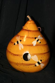 Gourd Bird Houses, Gourds Painted, Pumpkin Cookies Decorated, Birdhouse Gourds, Gourd Ideas, Gorgeous Gourds, Gourds Birdhouse, Decorative Gourds, Hand Painted Gourds