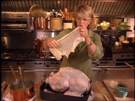 Roast Turkey Cheese Cloth, Martha Stewart Turkey 101, Martha Stewart Puff Pastry Turkey, Cooking Turkey With Cheese Cloth, Roast Turkey With Cheesecloth, Cooking A Turkey With Cheesecloth, Martha Stewart Turkey Recipe Cheesecloth, Turkey Cooked With Cheesecloth, Turkey Recipes With Cheese Cloth