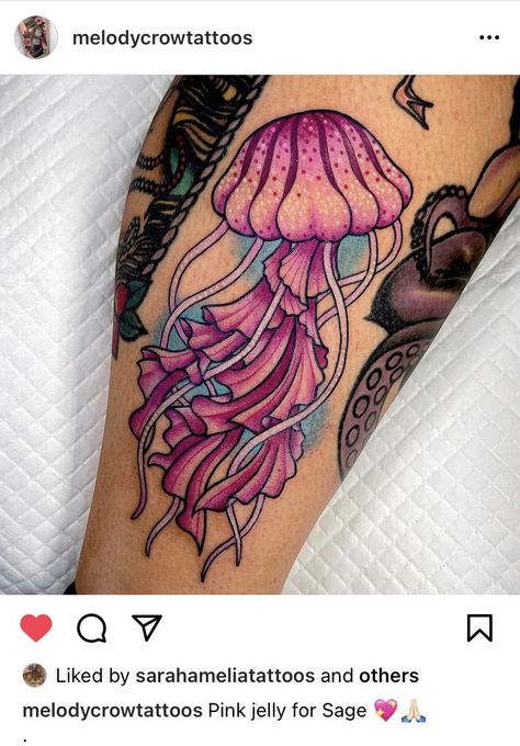 Sea Tattoo Sleeve, Traditional Tattoo Meanings, Wrap Around Ankle Tattoos, Neo Traditional Tattoos, Money Tattoo, Jellyfish Tattoo, Aries Tattoo, Upper Arm Tattoos, Mermaid Tattoos