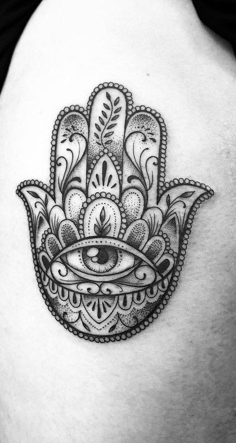 123 Tattoo, Hamsa Tattoo Meaning, Hasma Tattoo, Hamsa Tattoos, Small Hamsa Tattoo, Fatima Hand Tattoo, Tattoo Main, Hamsa Tattoo Design, Hamsa Hand Tattoo