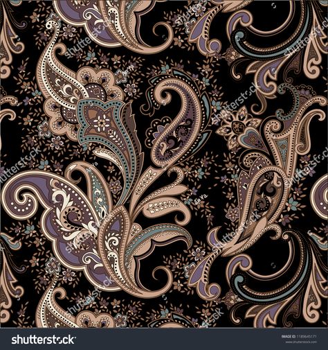 beautiful traditional paisley seamless patterntraditional#beautiful#paisley#pattern Paisley Butta, Modern Paisley, Paisley Doodle, Paisley Print Design, Paisley Motifs, Henna Tattoo Hand, Paisley Wallpaper, Motif Art Deco, Shutter Stock