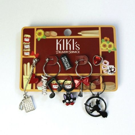 Ghibli House, Studio Ghibli Jewelry, Jiji Kiki, Ghibli Jewelry, Otaku Fashion, Studio Ghibli Kiki's Delivery Service, Barang Aesthetic, Ghibli Kiki's Delivery Service, Ghibli Studios