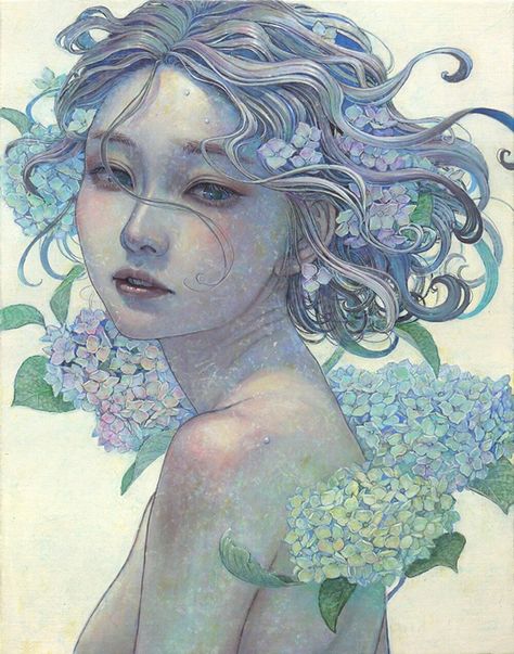 Miho Hirano, Cabbage Butterfly, Chiba, Arte Fantasy, Ethereal Art, Dreamy Art, Japanese Artists, Face Art, Pretty Art