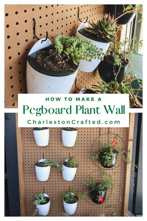 Peg Board Plant Wall, Pegboard Plant Wall, Plant Pegboard, Outdoor Plant Stand Ideas, Plant Wall Hanger, Plant Wall Diy, Outdoor Plant Stand, Plant Stand Ideas, Wood Pallet Planters