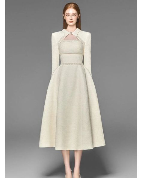 https://pin.it/6aqUcayNm Tweed Midi Dress, Mean Blvd, Fashion Design Dress, Taffeta Dress, Tweed Fabric, Tweed Dress, Modest Fashion Outfits, Kpop Outfits, Elegant Outfit