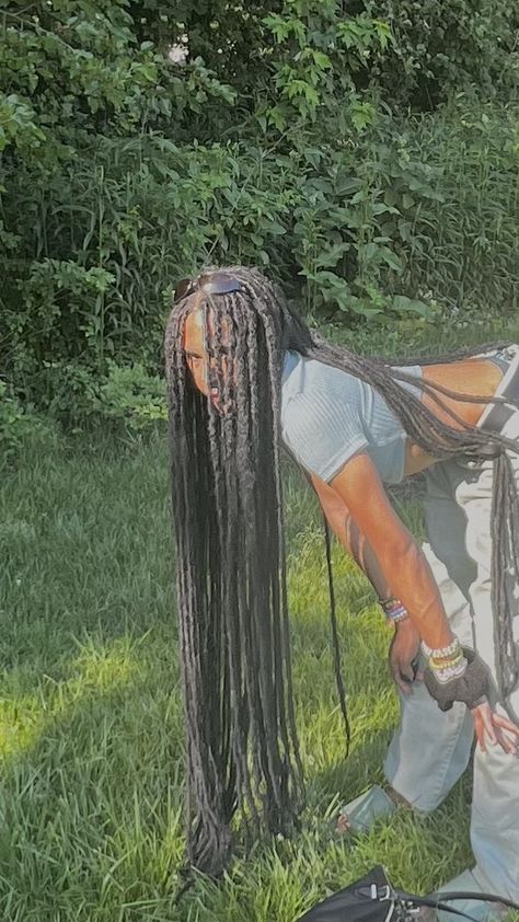 Healthy Locs Aesthetic, Rough Locs, Soft Locs Aesthetic, Women With Long Locs, Spiritual Hairstyles, Types Of Locs, Fluffy Locs, Fairy Locs, Temporary Locs