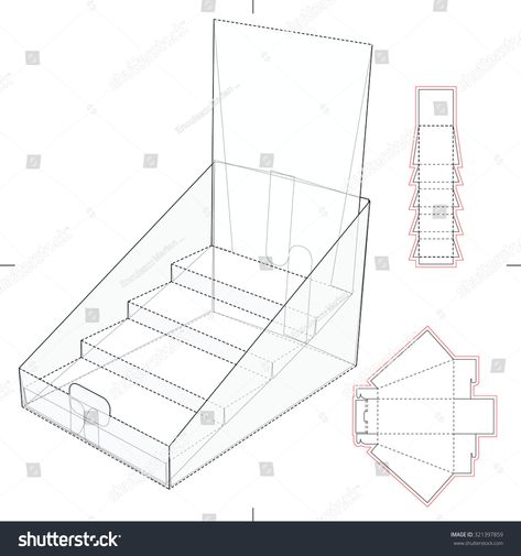 Cardboard Stand, Cardboard Display Stand, Cookie Display, Cardboard Box Crafts, Diy Display, Cardboard Display, Pop Up Market, Packaging Template, Pop Display