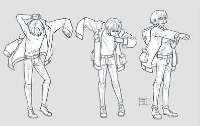 Taking Off Jacket Reference, Jacket Drawing Reference, Sleeve Reference, Jacket Reference, Jacket Drawing, Jacket Art, Drawing Help, Group Art, Painting Reference