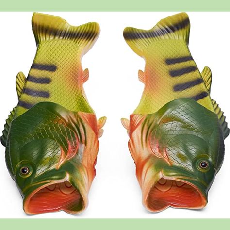 I have just found the funniest fish flops 🐟 Fish Slippers, Fish Flip Flops, Slippers Funny, Unique Dresser, Pool Shoes, Shower Shoes, White Elephant Gifts Exchange, Beach Shower, Christmas Stocking Fillers