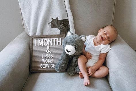 1 Month Old Baby Pictures April, Nicu Milestone Photos, Themed Milestone Pictures, 1 Month Boy Photoshoot, I Month Old Baby Picture Ideas, Baby Photoshoot Monthly Ideas, Baby Milestone Photoshoot Ideas, One Month Milestone Pictures, One Month Photoshoot Ideas For Baby Boy