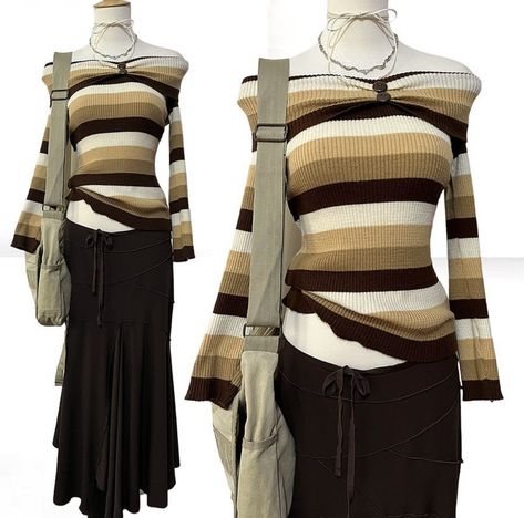 Earthy Outfits, 2000s Fashion Outfits, Stil Inspiration, Mein Style, Swaggy Outfits, Really Cute Outfits, Mode Streetwear, 2000s Fashion, Mode Vintage