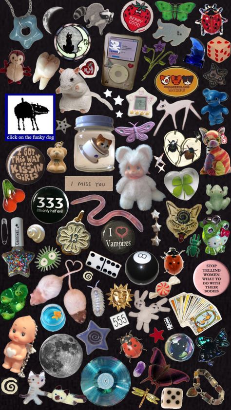 #ispy #trinkets #bugs #whimsigoth #maximalist #wallpaper #gothic #randomcore #aesthetic #collageart #collage #astrology #angelnumbers #cats #emo Ispy Iphone Wallpaper, Ispy Book Wallpaper, Goth Aesthetic Collage, Emo Collage Wallpaper, Ispy Aesthetic, Whimsigoth Phone Wallpaper, Whimsigoth Wallpaper Iphone, Whimsigoth Maximalist, Maximalist Trinkets