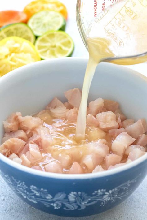 Fish And Shrimp Ceviche Recipe, Red Snapper Ceviche Recipe, Civeche Recipe, Fish Ceviche Recipe, Ceviche Recipe Fish, Best Ceviche Recipe, Ceviche Recipe Mexican, Ceviche Recipes, Fish Ceviche