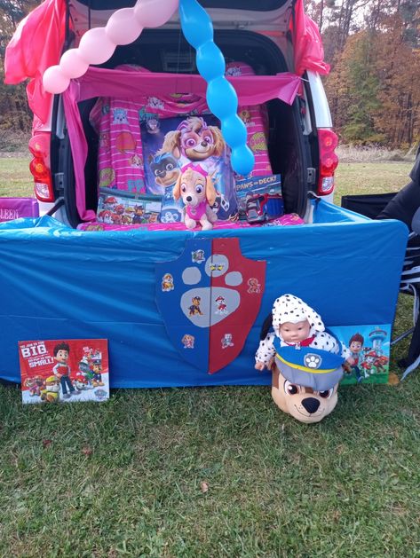 Paw Patrol Trunk or treat 2023 Paw Patrol Trunk Or Treat, Trunk Or Treat, Paw Patrol, Trunk, Halloween Party, Halloween