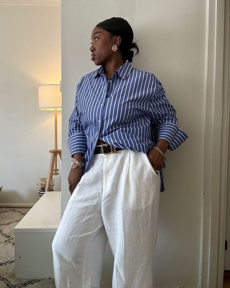 5 Elegant Top Trends Fashion People Are Wearing With Skirts, Shorts and Trousers This Summer Oversized Linen Shirt, Runway Outfits, White Linen Shirt, Cool Summer Outfits, Pant Trends, Skirt Trends, European Women, Summer Fashion Trends, Fashion People