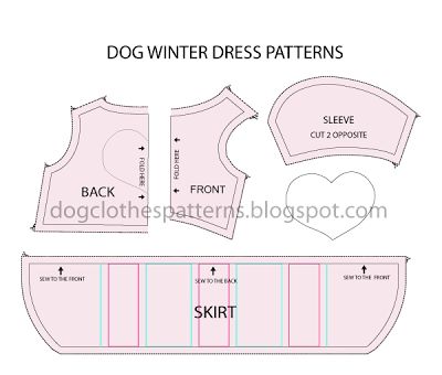 dog dress pattern Dog Jacket Patterns, Pet Clothes Patterns, Dog Clothes Patterns Sewing, Ras Anjing, Yorkie Clothes, Dog Dress Pattern, Dog Coat Pattern, Dog Sewing Patterns, Dog Clothes Diy