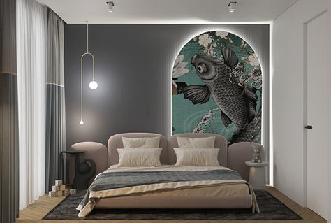 Children's bedroom on Behance Girl Bedroom Ideas, Bedroom Design Modern, Room Work, Circu Magical Furniture, Bed Headboard Design, Minimalist Bed, Bedroom Interior Design Luxury, Modern Kids Bedroom, Wall Panels Bedroom