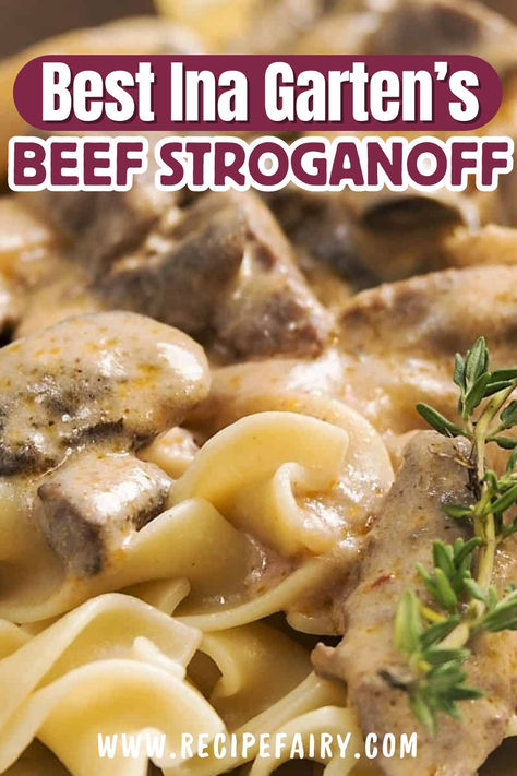 Indulge in the creamy comfort of Ina Garten’s Beef Stroganoff, where every bite is a journey into extraordinary flavors. A beloved staple in my kitchen, this recipe transforms the ordinary into something truly unforgettable. Join me in savoring the rich and heartwarming delight that's sure to impress at any table. Click now for the extraordinary experience! Ina Gardner Recipes, Taste Of Home Beef Stroganoff, German Beef Stroganoff, Beef Stroganoff With Brown Gravy Packet, Small Batch Beef Stroganoff, Old Fashioned Beef Stroganoff, Beef Stroganoff Ina Garten, Betty Crocker Beef Stroganoff Recipe, Stove Top Stroganoff Recipe