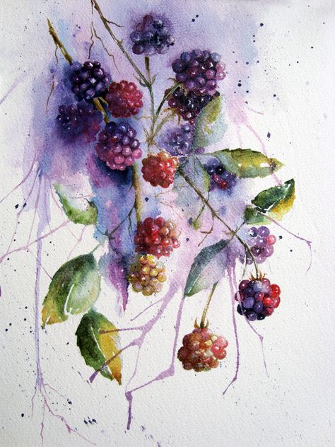 Watercolour Florals: More Daniel Smith Colours Tinta Natural, Watercolour Florals, Watercolor Fruit, Watercolour Inspiration, Watercolor Projects, 수채화 그림, Watercolor Inspiration, Watercolor Techniques, Botanical Illustration