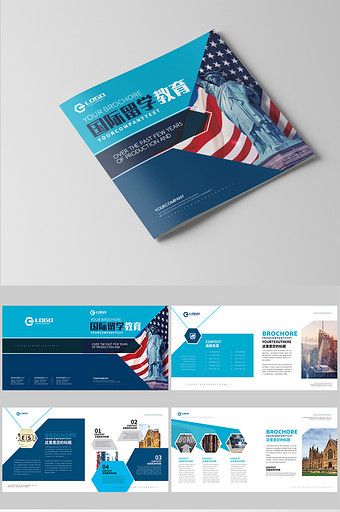 Blue American Study Abroad International Study Abroad Agency Study Abroad#pikbest#templates Study Abroad Brochure Design, About Study, Brochure Psd, Brochure Design Layout, Brochure Design Inspiration, Brochure Layout, Brochure Cover, Powerpoint Word, Study Style